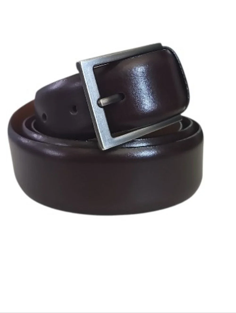 Joseph Abboud Italian Leather Belt Men 44 Brown Dress Casual Handcrafted Italy